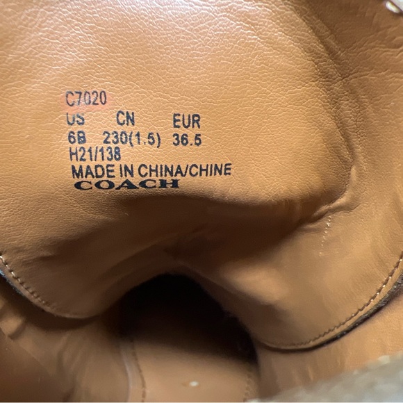 Coach Jill Walnut Leather Ankle Boots. Like New Condition. - Picture 14 of 15